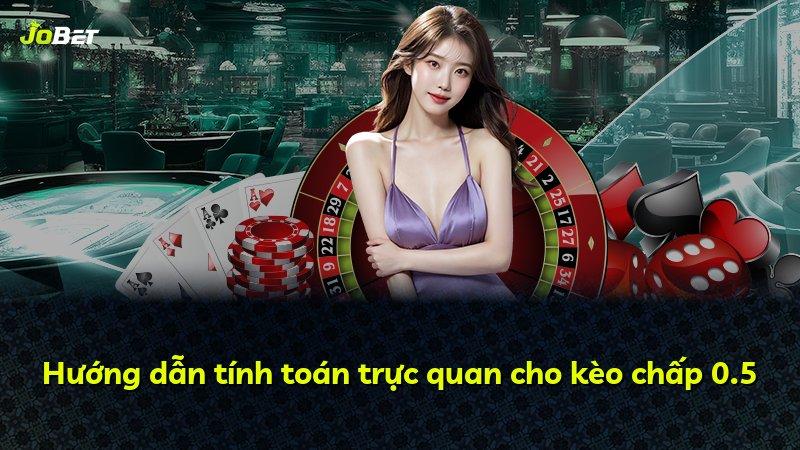 Hướng dẫn tính toán trực quan cho kèo chấp 0.5