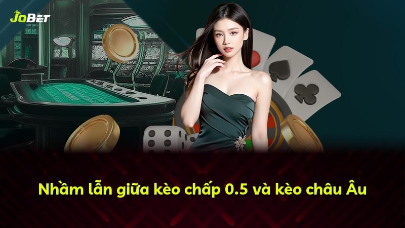 Nhầm lẫn giữa kèo chấp 0.5 và kèo châu Âu